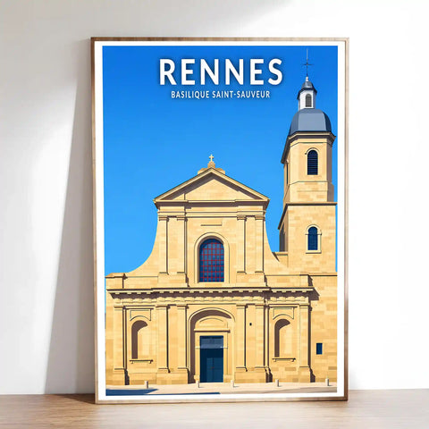 Affiche - Rennes - Basilique Saint-Sauveur