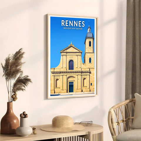Affiche - Rennes - Basilique Saint-Sauveur