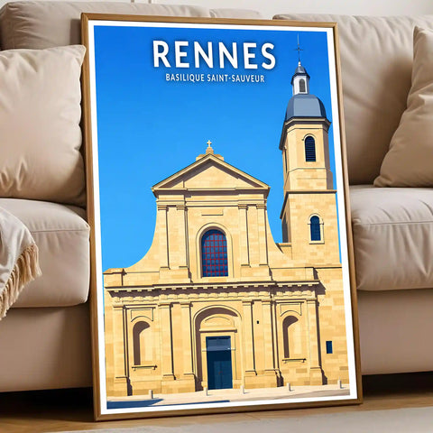 Affiche - Rennes - Basilique Saint-Sauveur