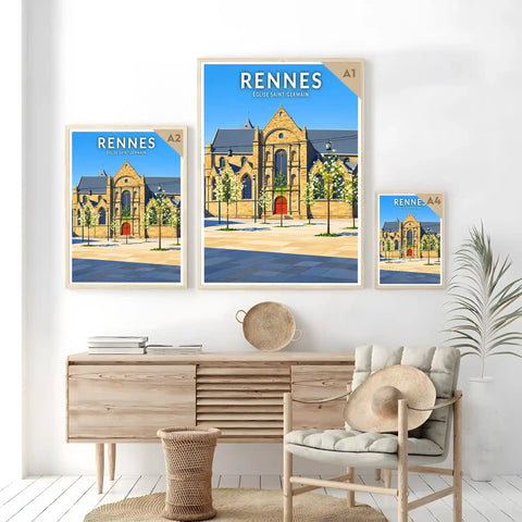Affiche - Rennes - Église Saint-Germain