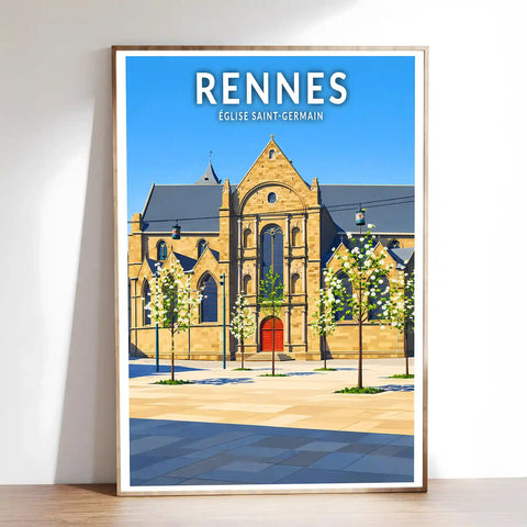 Affiche - Rennes - Église Saint-Germain
