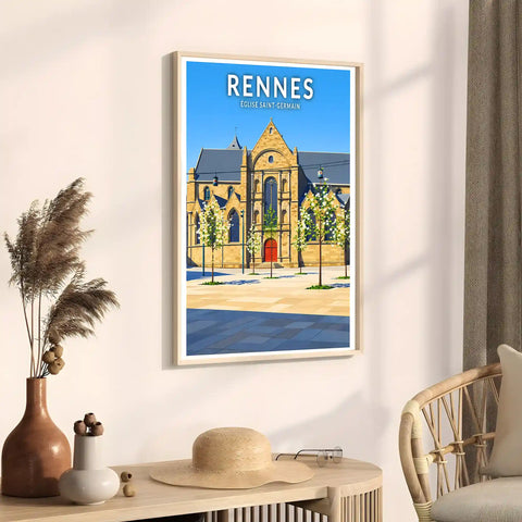 Affiche - Rennes - Église Saint-Germain