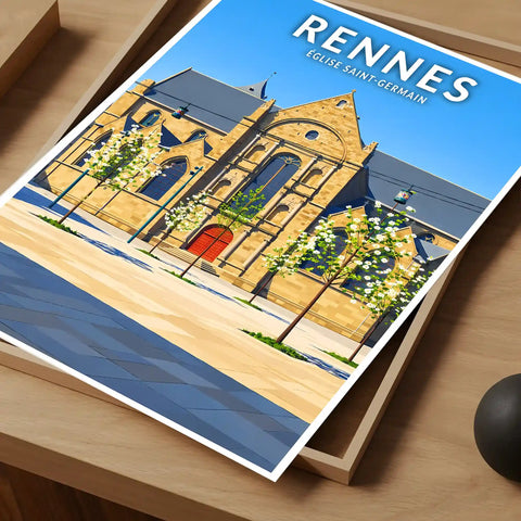Affiche - Rennes - Église Saint-Germain