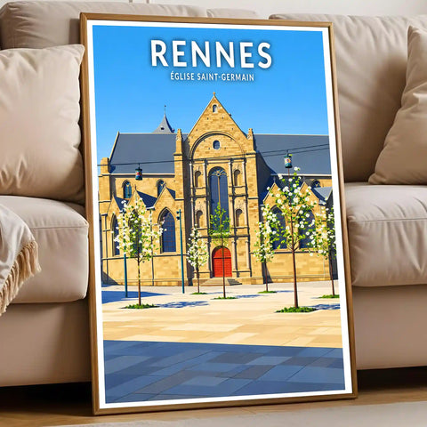 Affiche - Rennes - Église Saint-Germain