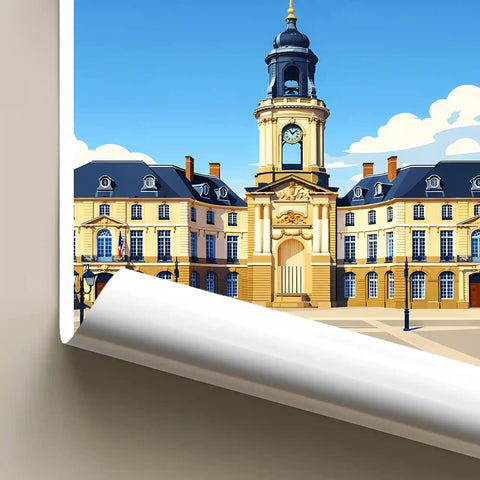 Affiche - Rennes - Hôtel de Ville