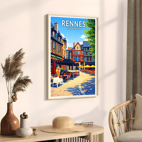 Affiche - Rennes - Place Sainte-Anne
