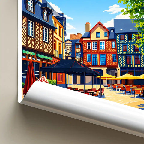 Affiche - Rennes - Place Sainte-Anne
