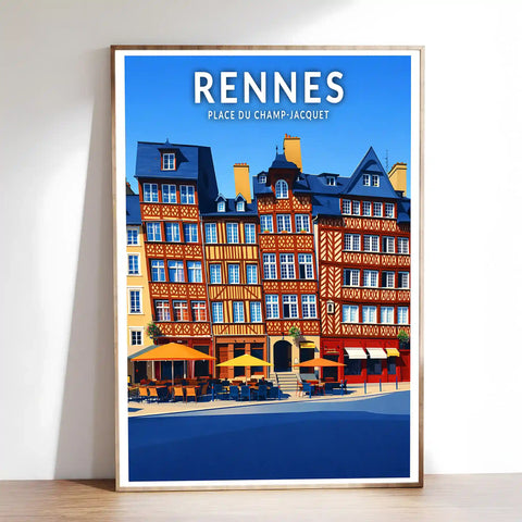 Affiche - Rennes - Place du Champ-Jacquet