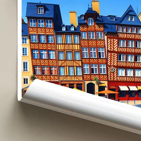 Affiche - Rennes - Place du Champ-Jacquet