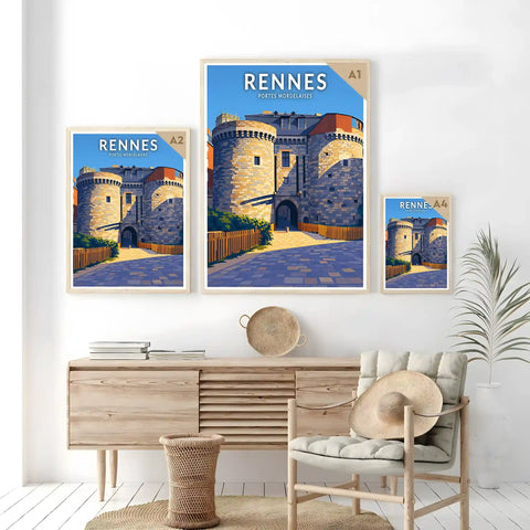 Affiche - Rennes - Portes Mordelaises