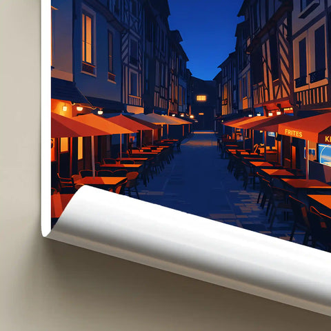 Affiche - Rennes - Rue de la Soif