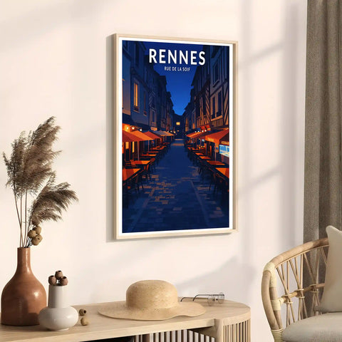Affiche - Rennes - Rue de la Soif