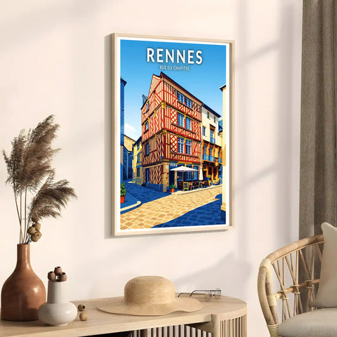 Affiche - Rennes - Rue du Chapitre