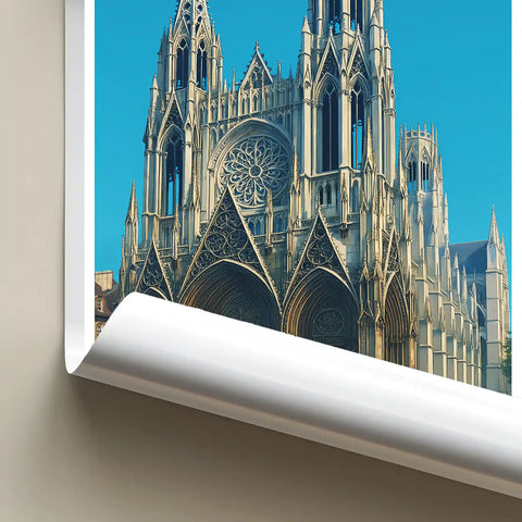 Affiche - Rouen - Abbatiale Saint-Ouen