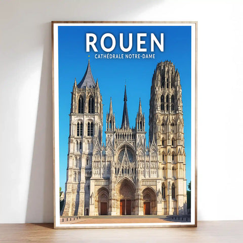 Affiche - Rouen - Cathédrale Notre-Dame