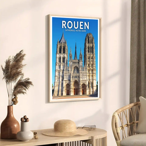 Affiche - Rouen - Cathédrale Notre-Dame