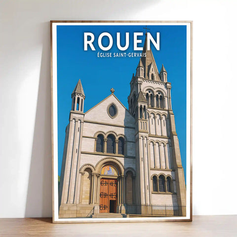 Affiche - Rouen - Église Saint-Gervais