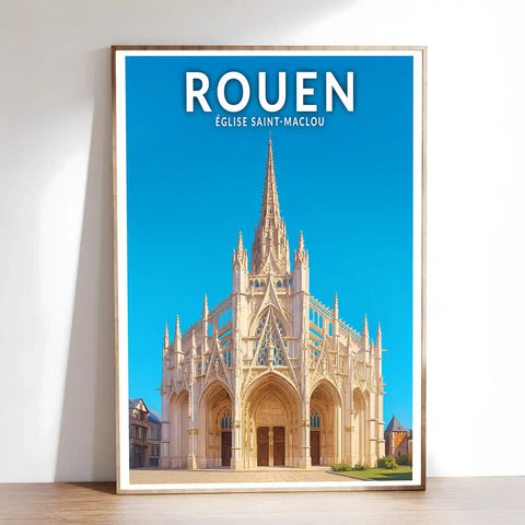 Affiche - Rouen - Église Saint-Maclou