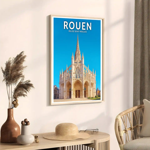 Affiche - Rouen - Église Saint-Maclou