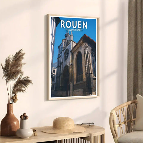 Affiche - Rouen - Église Saint-Patrice