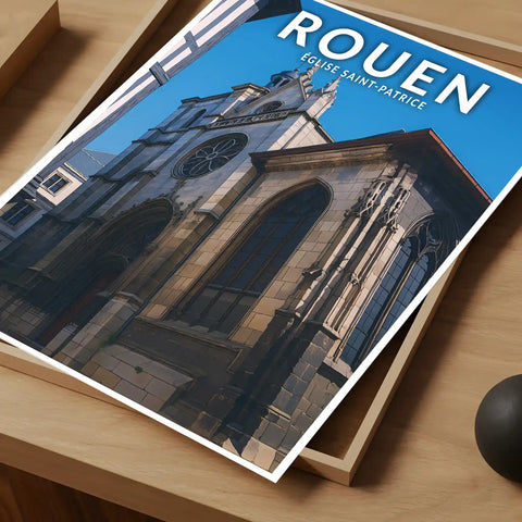 Affiche - Rouen - Église Saint-Patrice