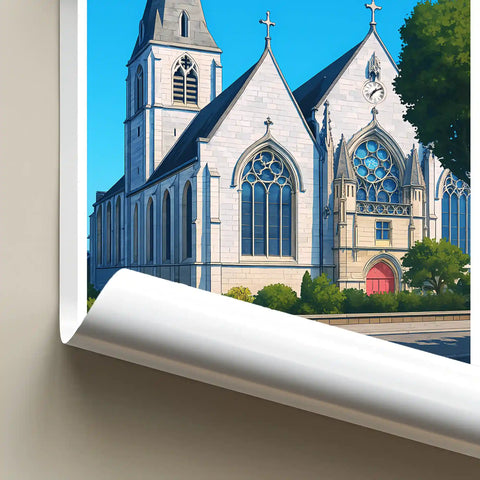 Affiche - Rouen - Église Saint-Vivien