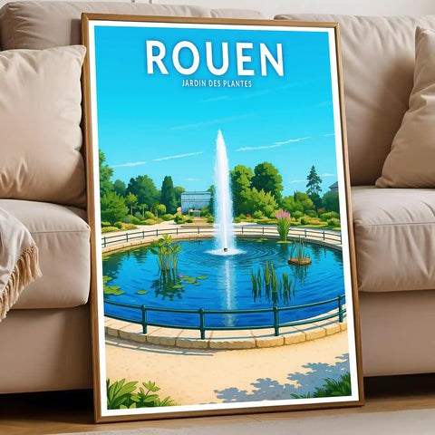 Affiche - Rouen - Jardin des Plantes