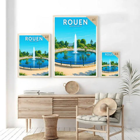 Affiche - Rouen - Jardin des Plantes