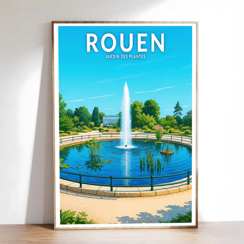 Affiche - Rouen - Jardin des Plantes