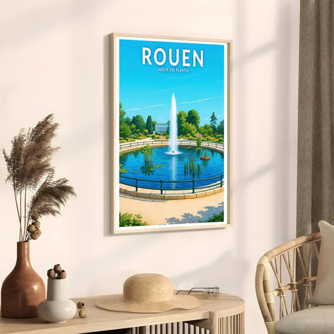 Affiche - Rouen - Jardin des Plantes