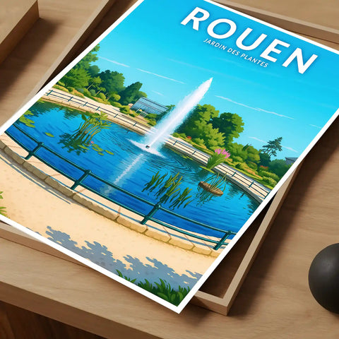 Affiche - Rouen - Jardin des Plantes