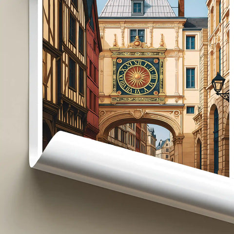 Affiche - Rouen - Le Gros Horloge