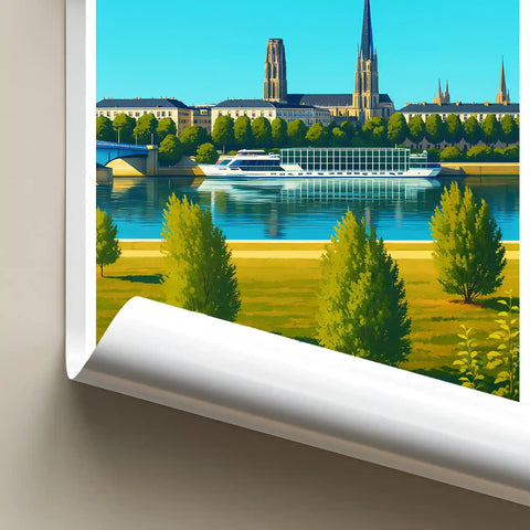Affiche - Rouen - Les Quais de Seine