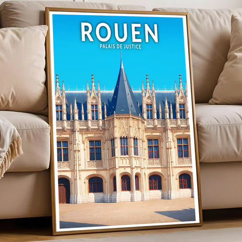 Affiche - Rouen - Palais de Justice