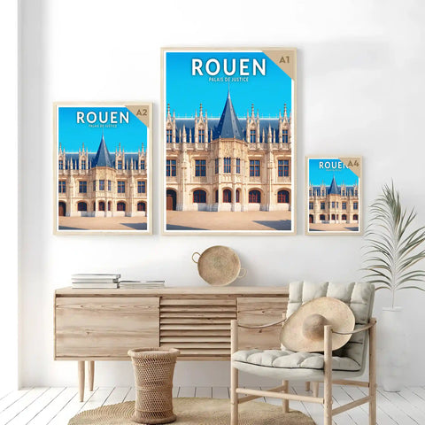 Affiche - Rouen - Palais de Justice