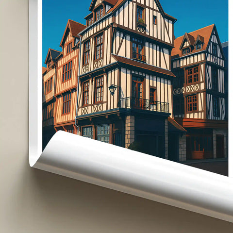 Affiche - Rouen - Place Barthélemy