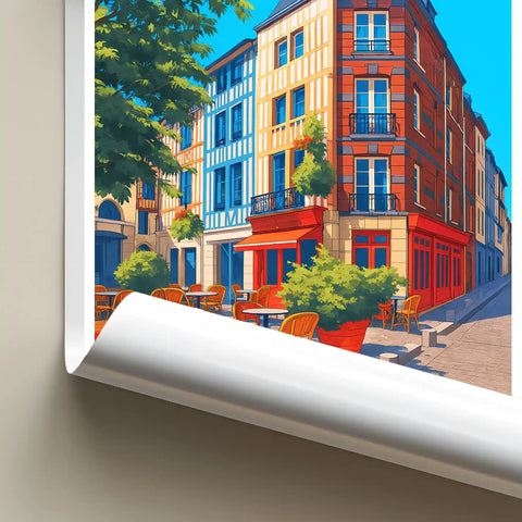 Affiche - Rouen - Place Saint-Amand
