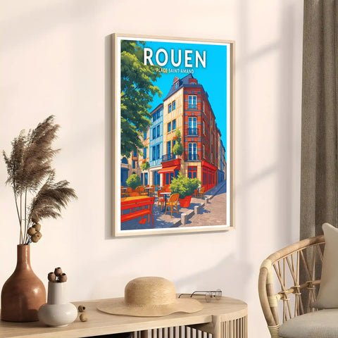 Affiche - Rouen - Place Saint-Amand