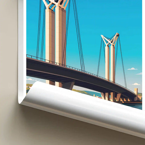 Affiche - Rouen - Pont Flaubert
