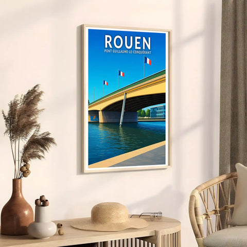 Affiche - Rouen - Pont Guillaume-le-Conquérant