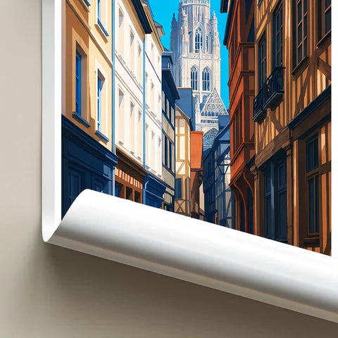 Affiche - Rouen - Rue Damiette