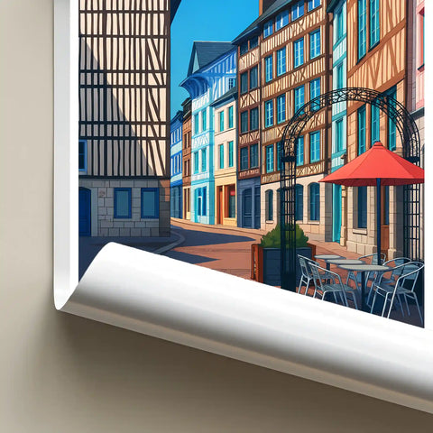 Affiche - Rouen - Rue Eau-de-Robec