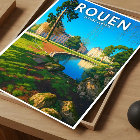 Affiche - Rouen - Square Verdrel