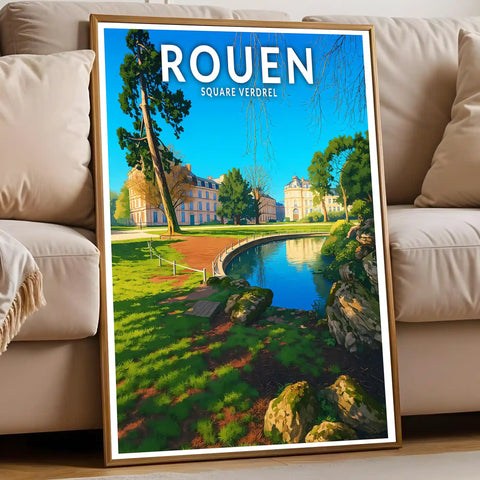 Affiche - Rouen - Square Verdrel