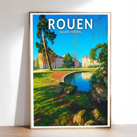 Affiche - Rouen - Square Verdrel