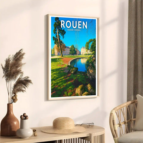 Affiche - Rouen - Square Verdrel