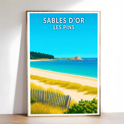 Affiche - Sables d'Or les Pins