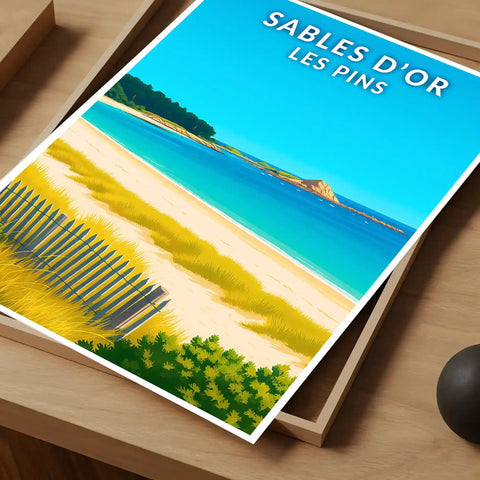 Affiche - Sables d'Or les Pins