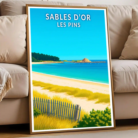Affiche - Sables d'Or les Pins