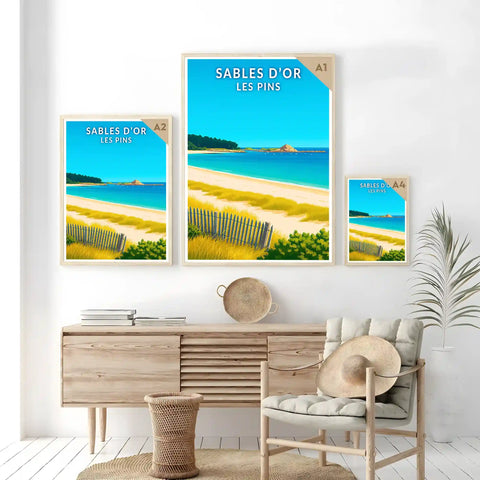 Affiche - Sables d'Or les Pins